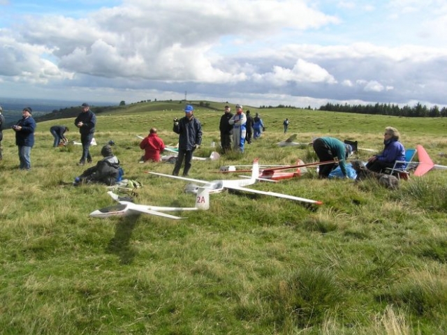 Clwyd Soaring Association flying radio control gliders
